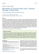 Harel Et Al 2016 Biomarkers Of Tbi